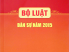 BỘ LUẬT DÂN SỰ 2015