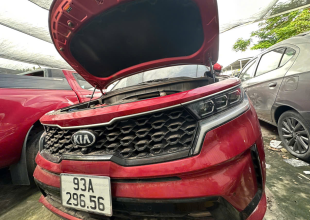 01 xe ô tô con; Nhãn hiệu: KIA; Số loại: SORENTO; BKS: 93A-296.56; 06 chỗ ngồi; Màu Đỏ; Số khung: RNYRJ52D8MC224911, Số máy: D4HEMH280156 theo Giấy chứng nhận đăng ký xe ô tô số 93 010344 do Phòng Cảnh sát giao thông, Công an tỉnh Bình Phước cấp ngày 31/12/2021 đứng tên Trần Thái Giang.