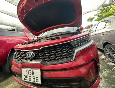 01 xe ô tô con; Nhãn hiệu: KIA; Số loại: SORENTO; BKS: 93A-296.56; 06 chỗ ngồi; Màu Đỏ; Số khung: RNYRJ52D8MC224911, Số máy: D4HEMH280156 theo Giấy chứng nhận đăng ký xe ô tô số 93 010344 do Phòng Cảnh sát giao thông, Công an tỉnh Bình Phước cấp ngày 31/12/2021 đứng tên Trần Thái Giang.